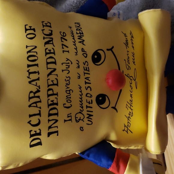 *Vintage* *Rare* Declaration of Independence John Hancock Toy Parade Plush - Picture 2 of 9